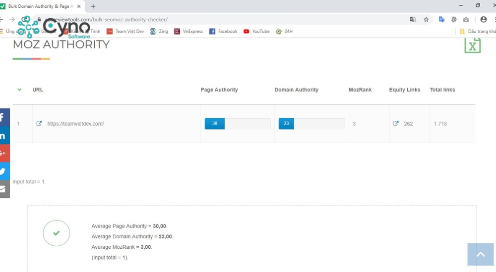 Công cụ Moz Link Explorer